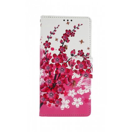 Flipové puzdro na Xiaomi Redmi 9 Kytičky textil