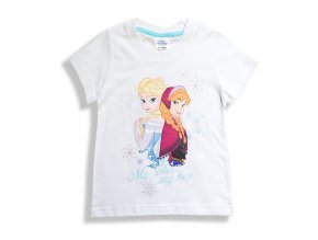 Dívčí bílé tričko Ledové království 1-8 let