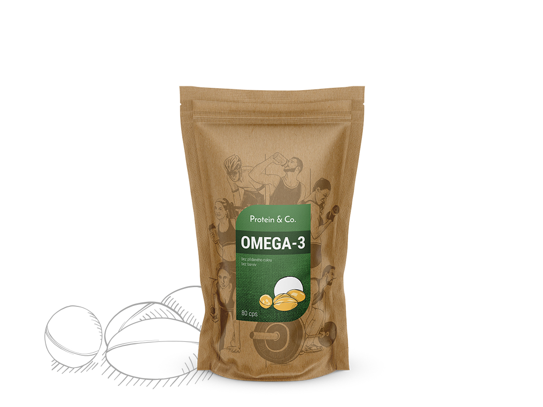 Protein&Co. Omega-3 mastné kyseliny 80 kapslí Obrázek