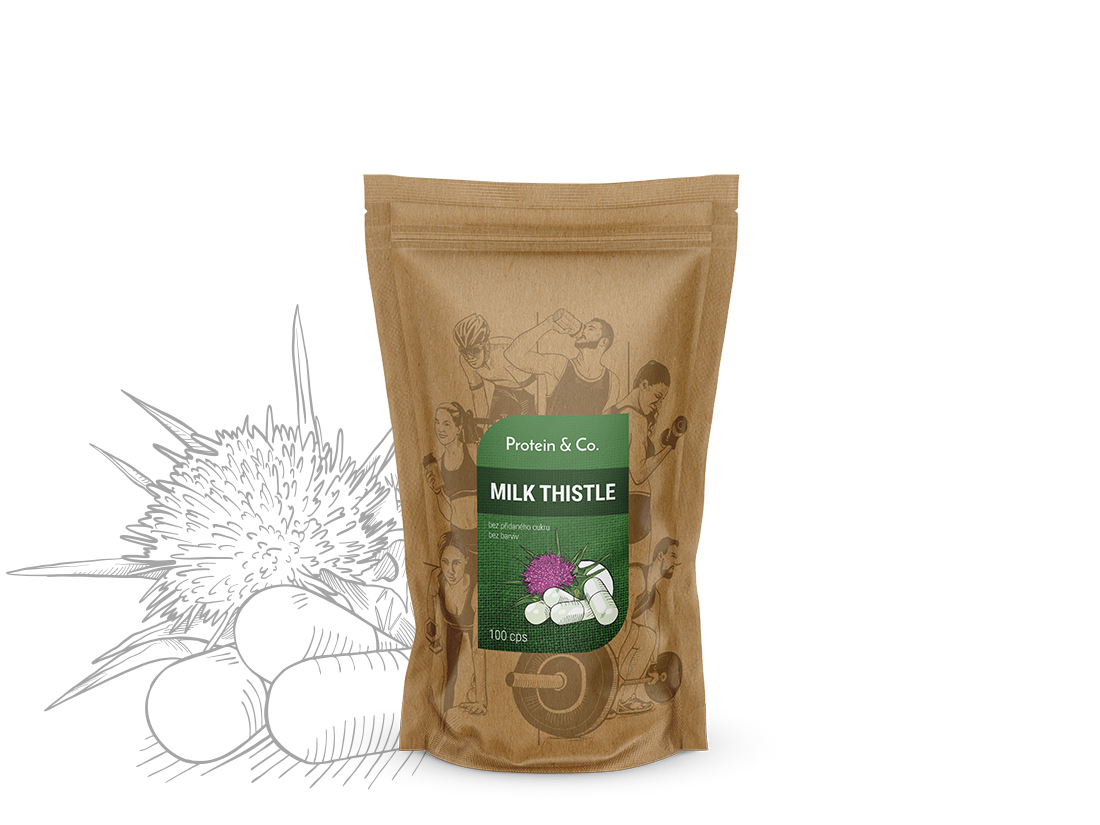 Protein & Co. Milk Thistle (ostropestřec mariánský) 100 kapslí Obrázek