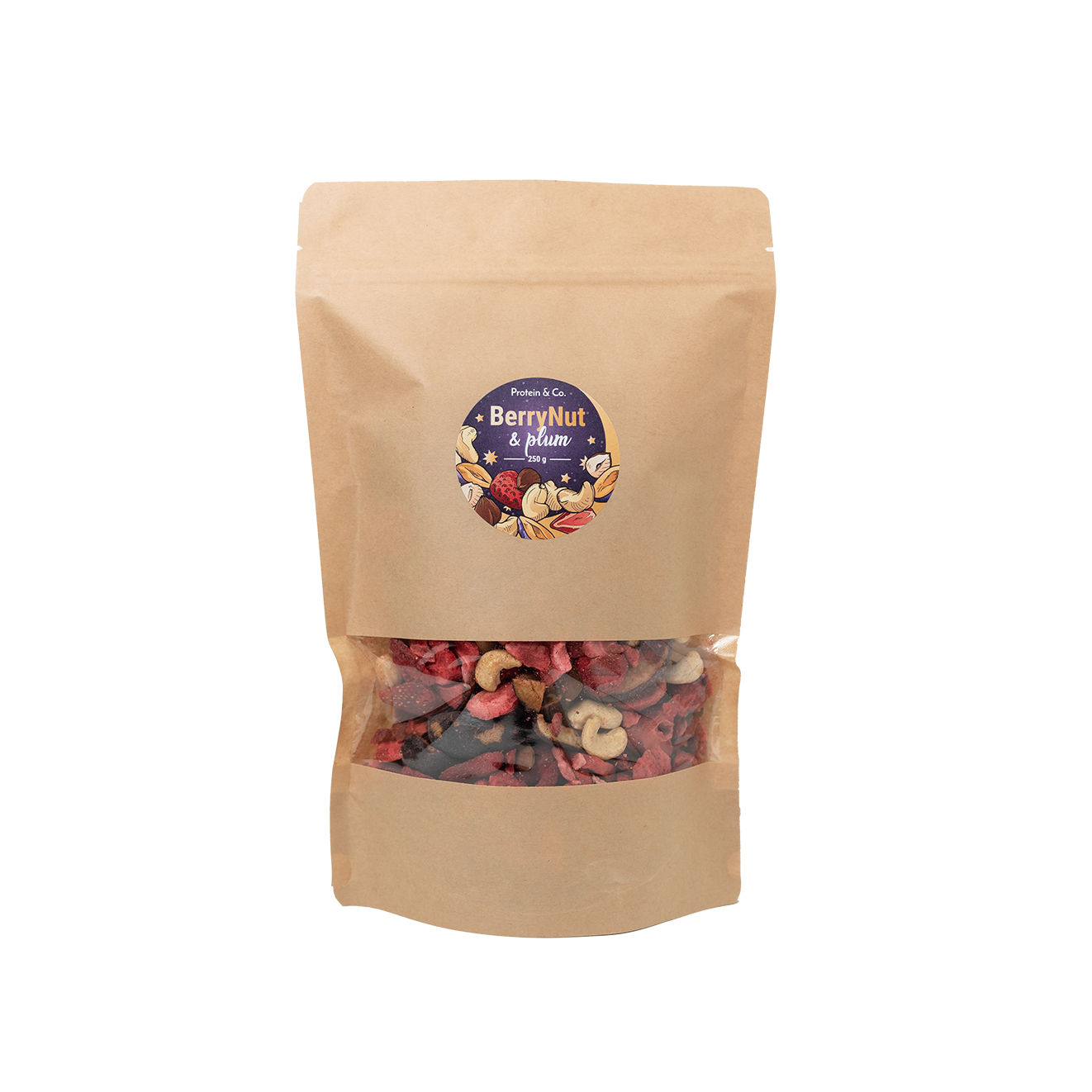 Protein & Co. BerryNut & Plum - směs ořechů a ovoce 250 g Obrázek