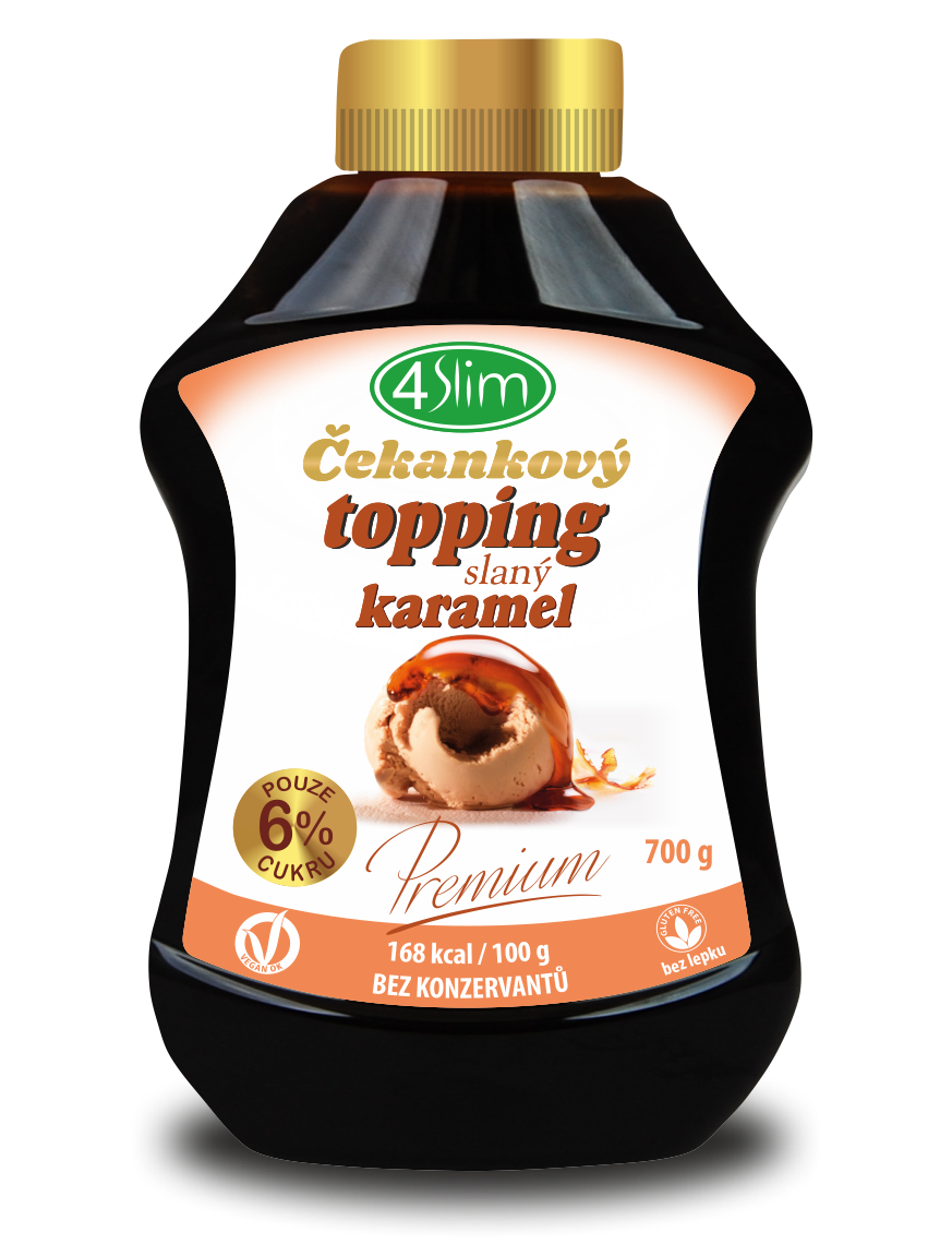 4Slim Čekankový topping slaný karamel Váha: 250 g Obrázek