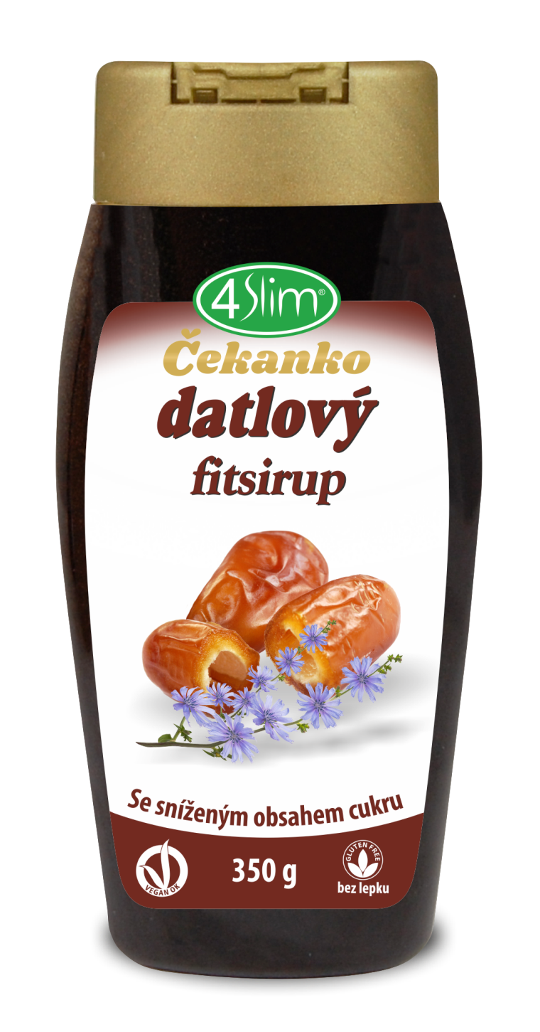 4slim Čekanko datlový fitsirup 350 g Obrázek