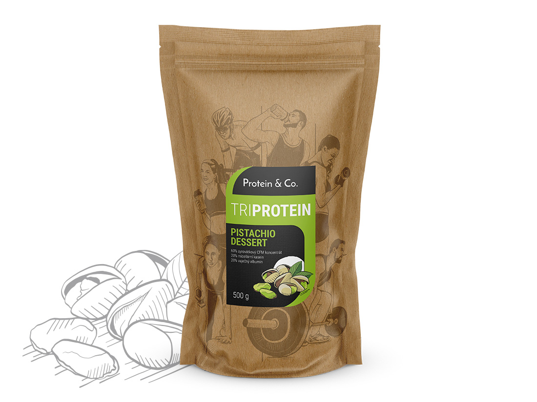 Protein&Co. TriBlend – protein MIX 1 kg PŘÍCHUŤ: Chocolate brownie Obrázek