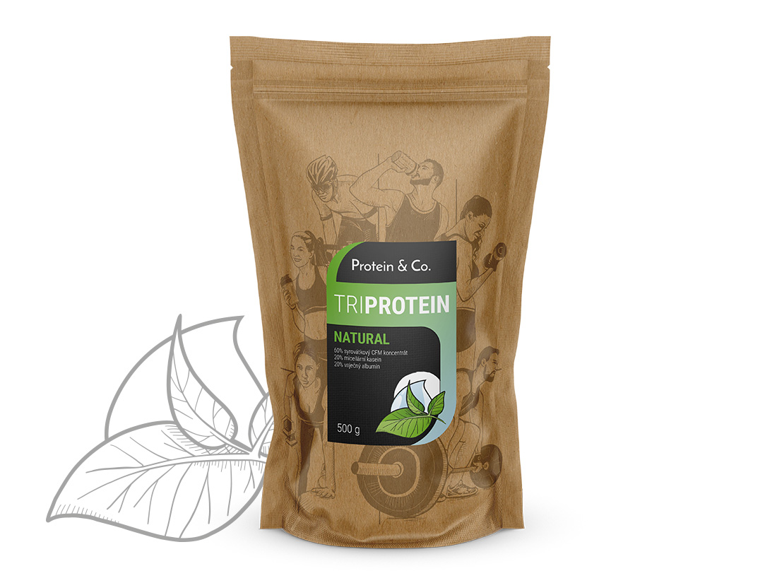 Protein&Co. TriBlend – protein MIX 1 kg PŘÍCHUŤ: Chocolate brownie Obrázek