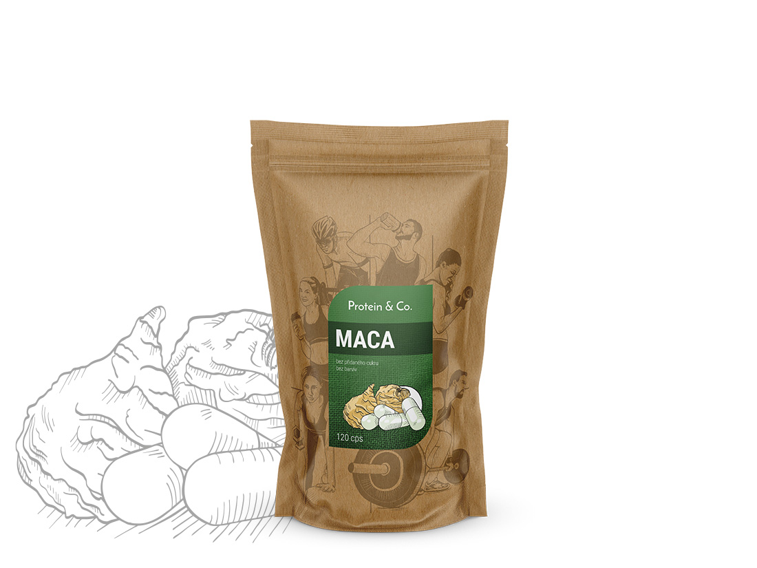 Protein & Co. Maca kapsle – doplněk stravy 120 kapslí Obrázek