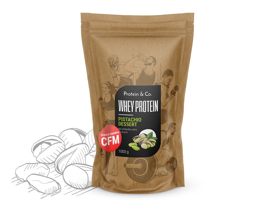 Protein&Co. WHEY PROTEIN 80 1000 g Zvol příchuť: Pistachio dessert Obrázek