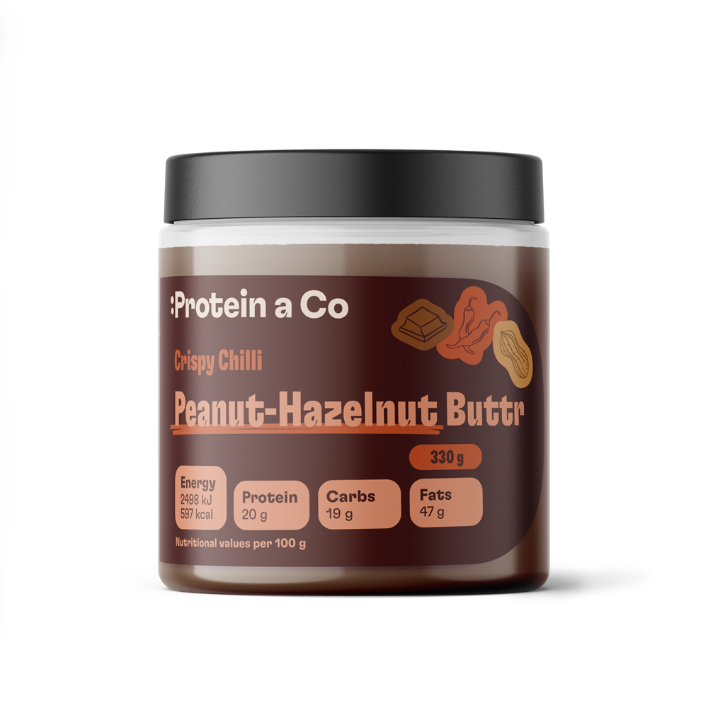 Protein & Co. Arašídový krém CRISPY CHILLI 330 g Obrázek