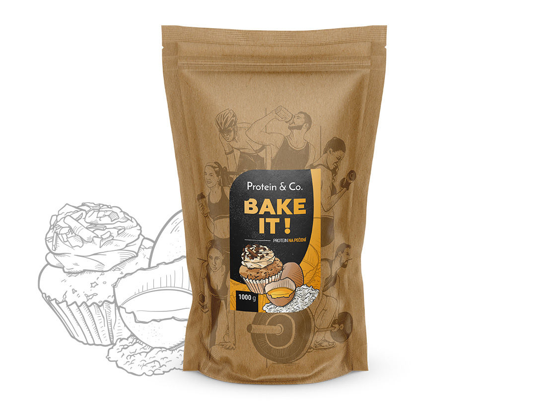 Protein & Co. Bake it! - protein na pečení Váha: 1 kg Obrázek