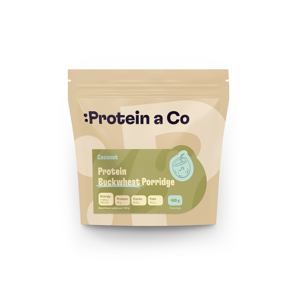 Protein & Co. Proteínové pohánkové kaše 480 g – 4 příchutě PRÍCHUŤ: Čokoláda Obrázek