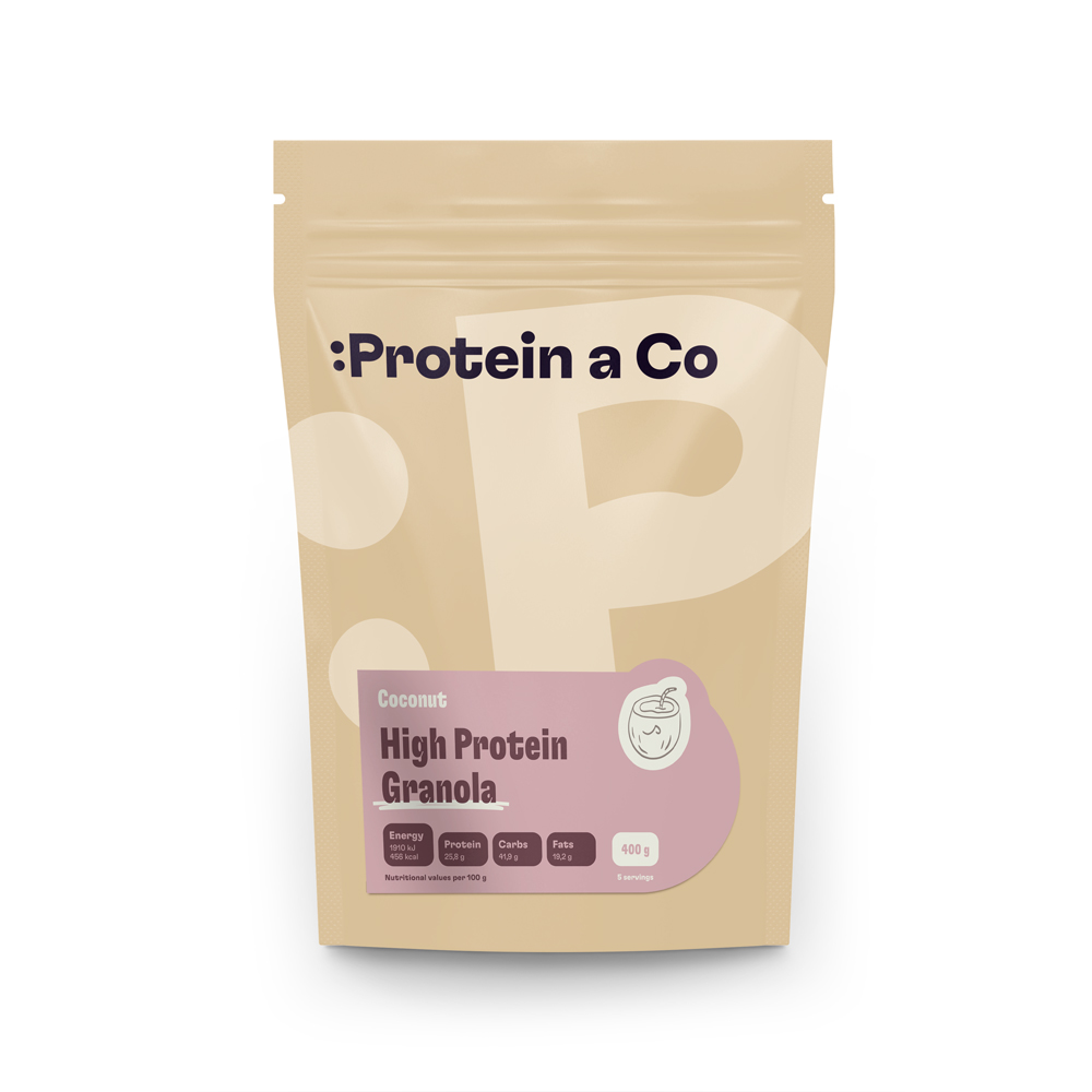 Protein & Co. Granola high protein – kokos 400 g Obrázek