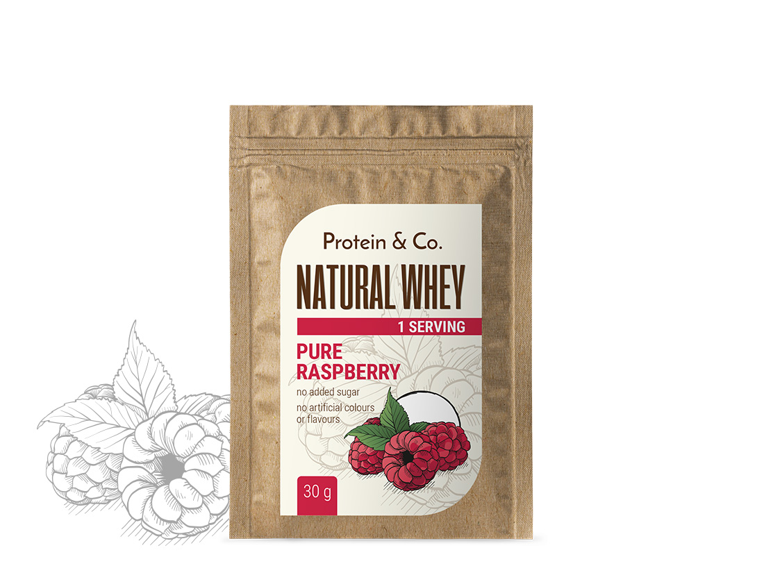 Protein&Co. NATURAL WHEY 30 g Zvol příchuť: Dried strawberries Obrázek