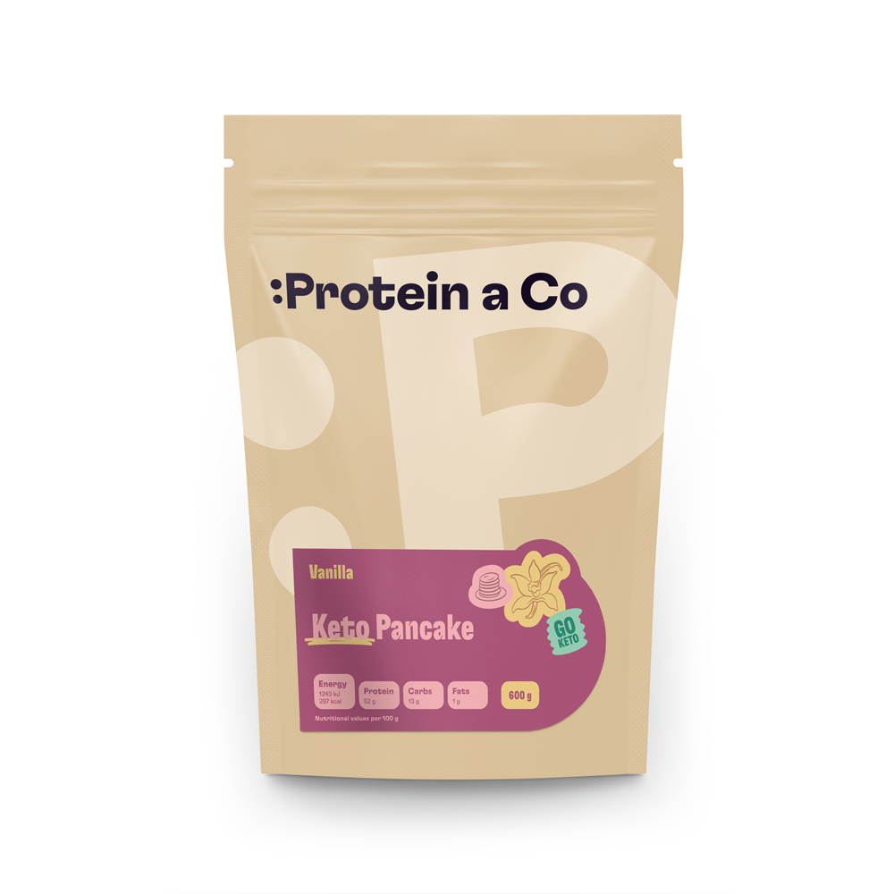 Protein & Co. Keto proteinové palačinky Váha: 210 g, Zvol příchuť: Čokoláda Obrázek