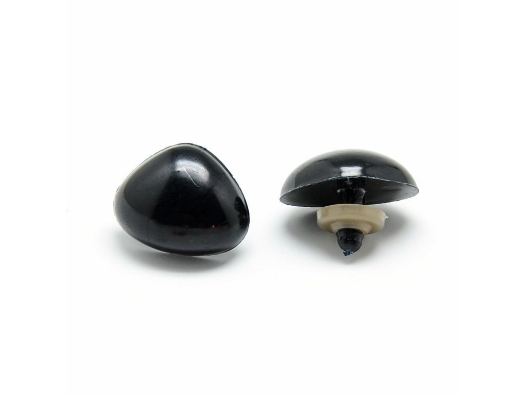 Plast. čumáček černý, 7 x 10 mm, 100 setů/bal.