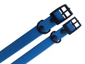 Obojek pro psy voděodolný 45cm/20mm světle modrý