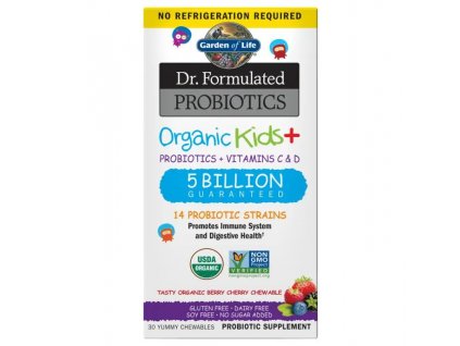 Dr. Formulated probiotika pro děti - lesní ovoce a třešně, 30 žvýkacích kapslí