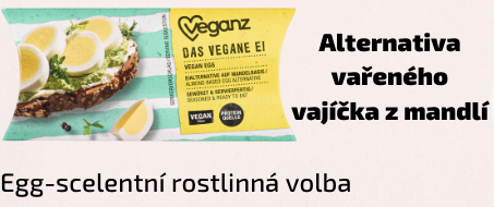 Veganz The Vegan Egg - předvařená alternativa vejce z mandlí