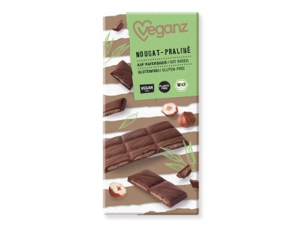 veganz nugatova pralinkova cokolada bio