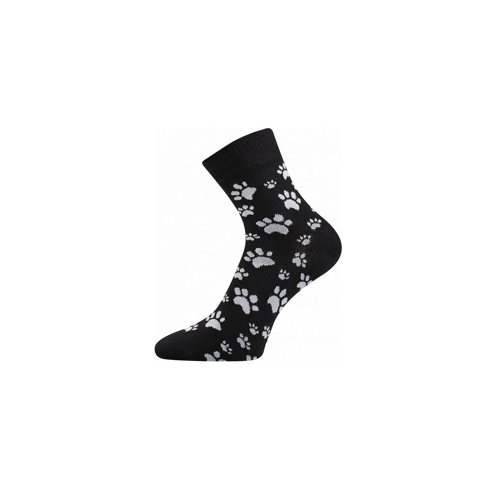 Ponožky Xantipa 50 černé tlapky