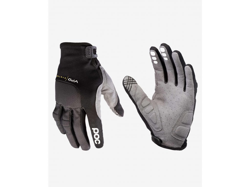 Cyklo rukavice POC Resistance Pro DH Glove Uranium Black (Velikost XS)