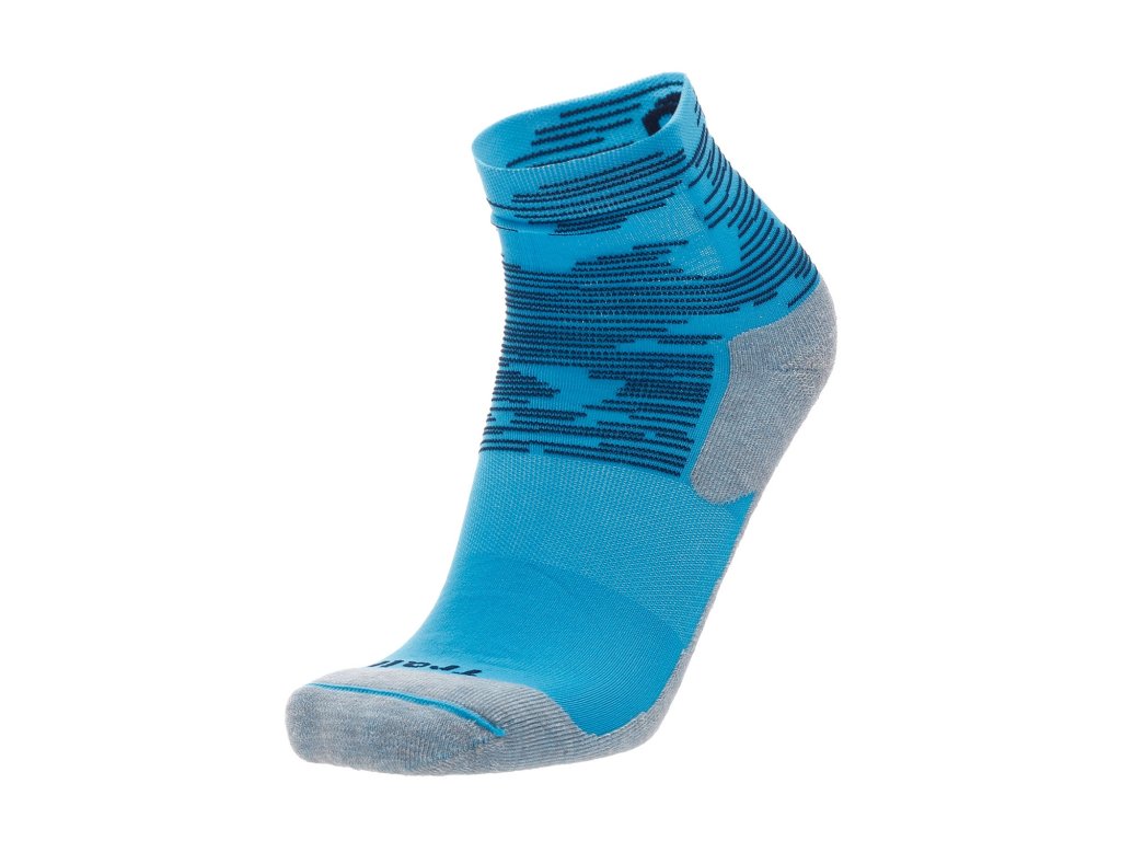 Ponožky Mico LIGHT W. ODORZERO X-STATIC TRAILRUN SOCK - TURCHESE (Velikost S)