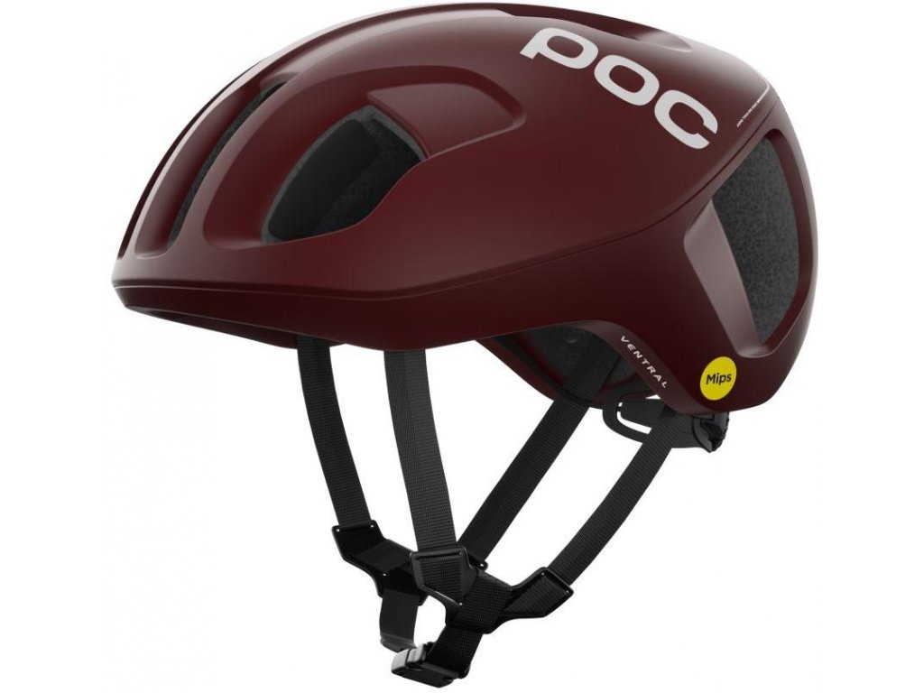 Cyklistická helma POC Ventral MIPS Garnet Red Matt (Velikost S/51-54cm)