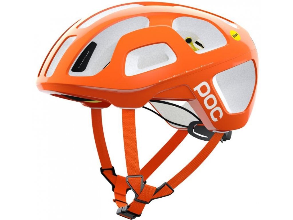 Cyklistická helma POC Octal MIPS Fluorescent Orange AVIP (Velikost S/51-54cm)