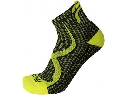 Běžecké ponožky Mico Calza Trail Run Odor Zero Xt2 Light - žluté (Velikost XXL)