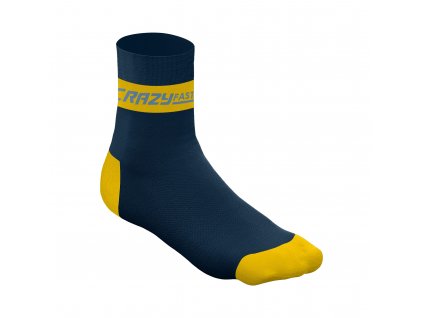 Ponožky Crazy Carbon Socks  - Sulfur (Velikost 43-46)