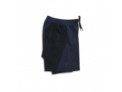 Pánské kalhoty ON Running Movement Shorts Navy/Black (Velikost XXL)