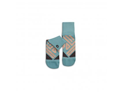 Dámské ponožky ON Running Mid Sock Sea/Rosebrown (Velikost 40/41)