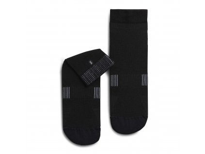 Pánské ponožky ON Running Ultralight Mid Sock Black/White (Velikost 48/49)