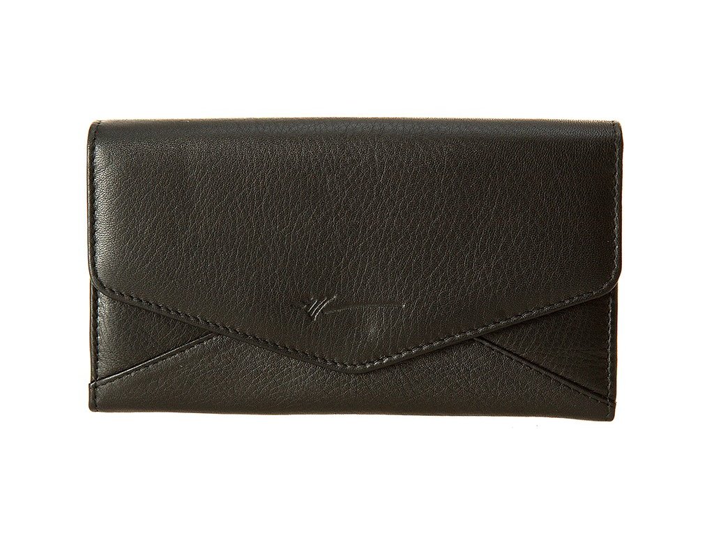 Velká dámská černá kožená peněženka značky DRAGON