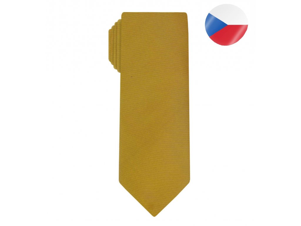 panska kravata zluta line zluta (7)