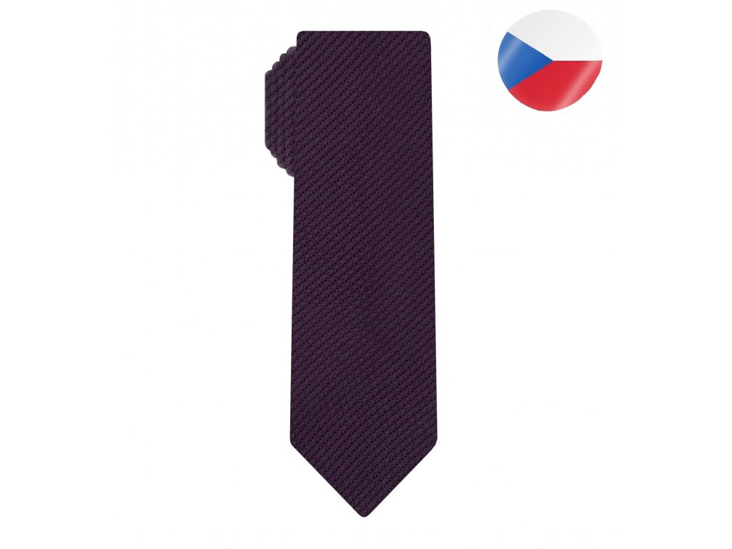 exkluzivni panska kravata monsi grenadine slim fialova (6)