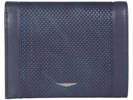 Luxusní modrá pánská kožená peněženka italské značky GIUDI