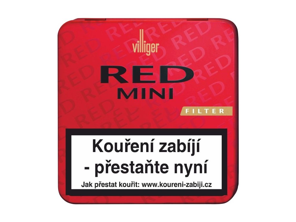 Doutníky Villiger Red Mini Vanilla Filter, 20ks