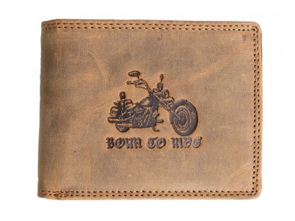 Luxusní kožená peněženka s motorkou