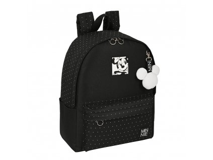 Minnie Mouse školní batoh na notebook 14,1'' - černý tečkovaný - 20L