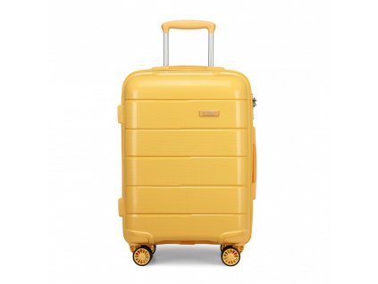 Cestovní kufr na kolečkách Kono Classic Collection - žluý 77L