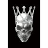 Obraz Skull II 80 x 120 cm, černá / bílá