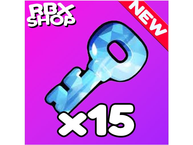 15x Crystal Key new