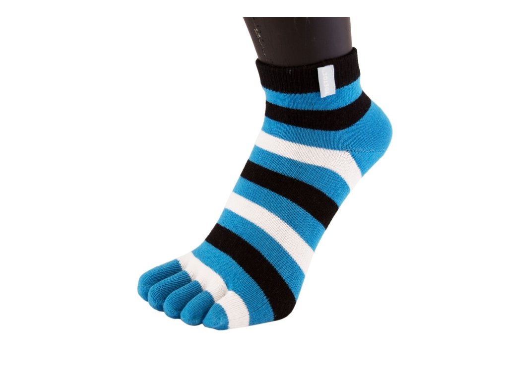 toetoe essential anklet turquoise stripy 1