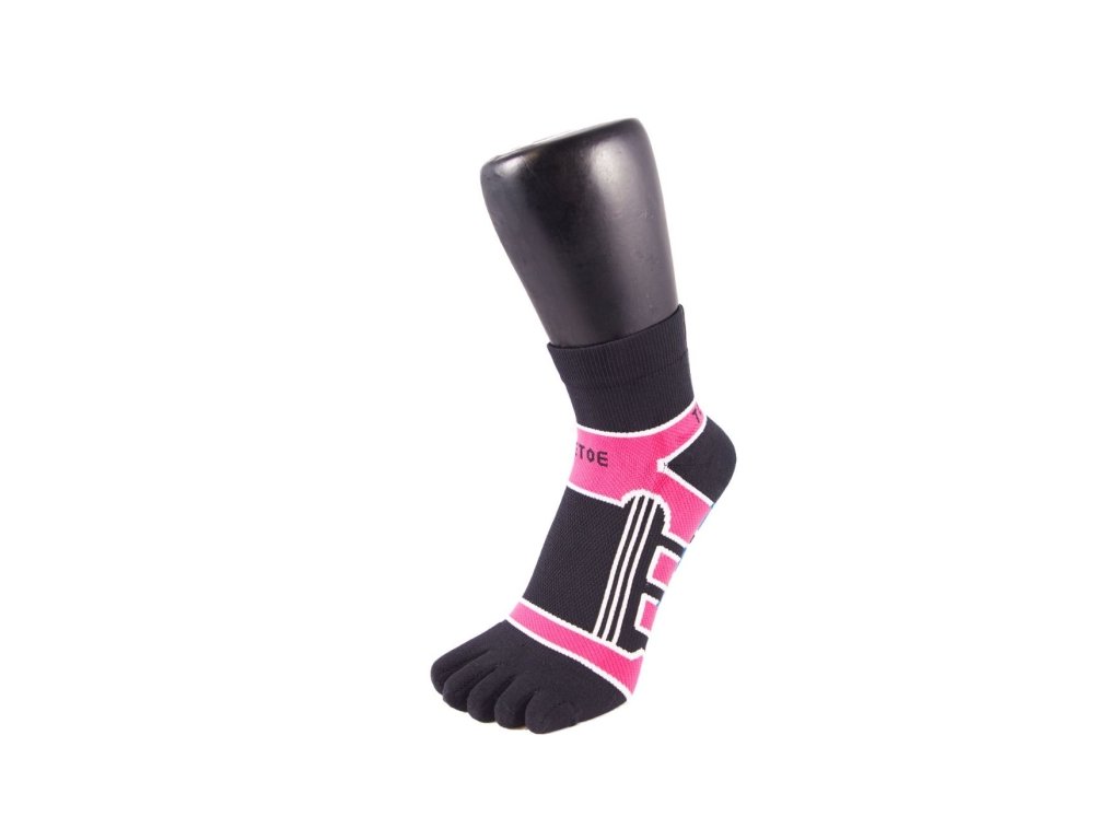 toe socks sports running trainer pink 1 1