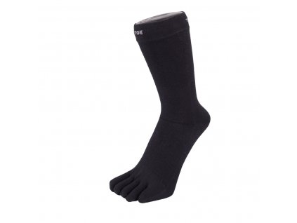 toe socks essential silk midcalf black 4 4