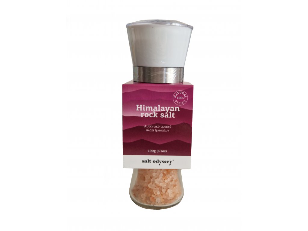 Himalájská růžová sůl 190 g mlýnek Salt Odyssey
