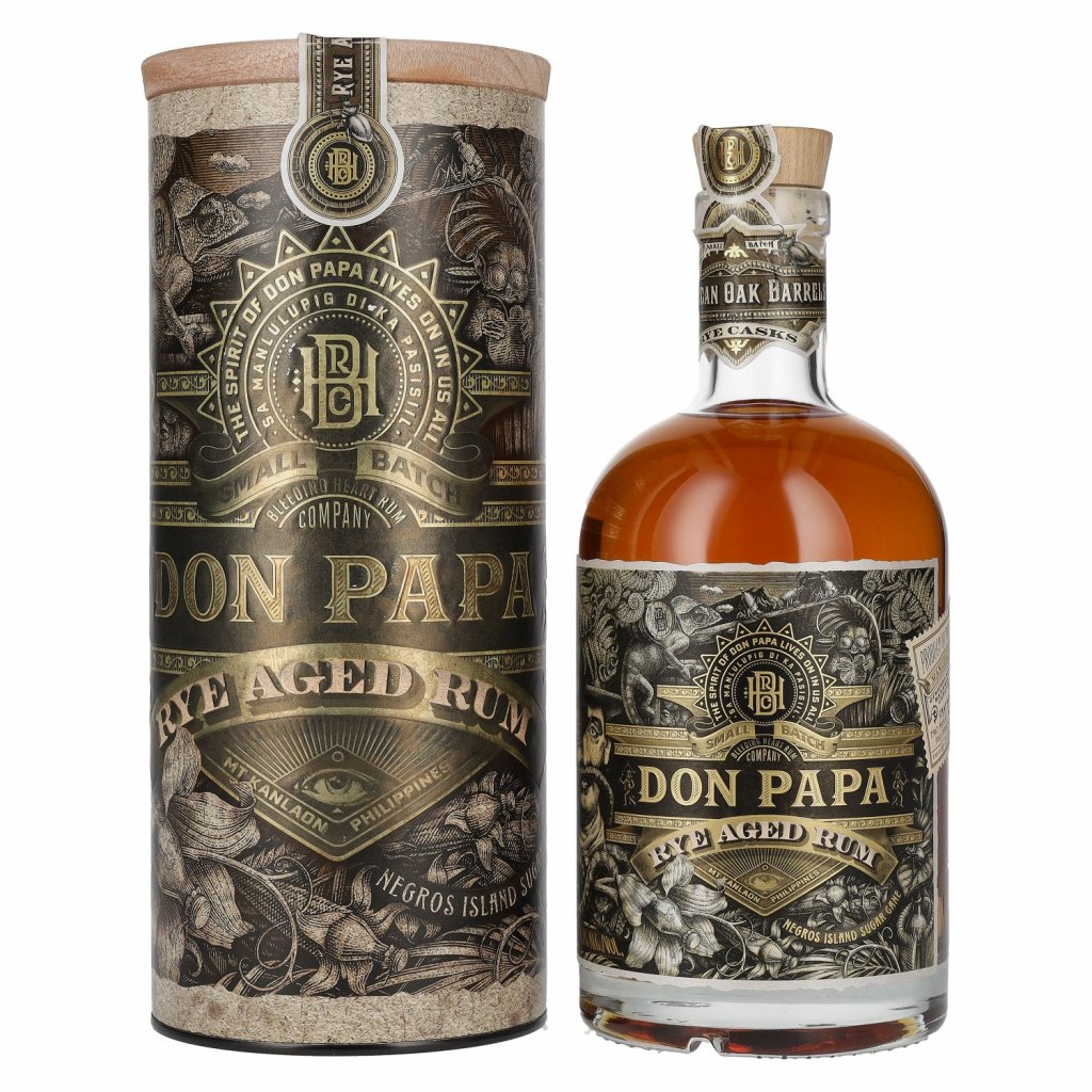 Don Papa Rye 45% 0,7L v tube rum limitovaná edícia alkohol Bratislava Red Bear