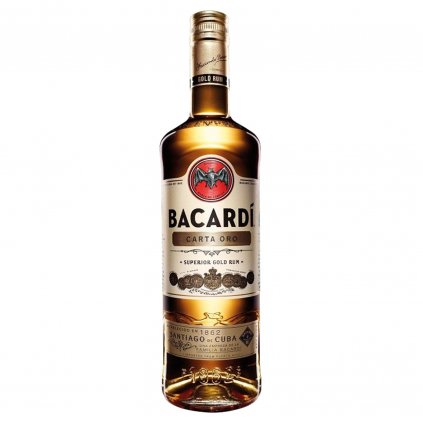 Bacardi carta oro 40% red bear alkohol bratislava gold rum