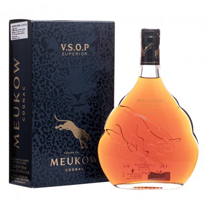 Meukow VSOP Superior 40% Cognac Koňak v darčekovom balení red bear alkohol bratislava