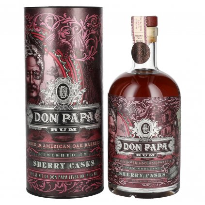 Don papa Sherry cask darčekové balenie zberateľský tmavý rum redbear alkohol online distribúcia bratislava